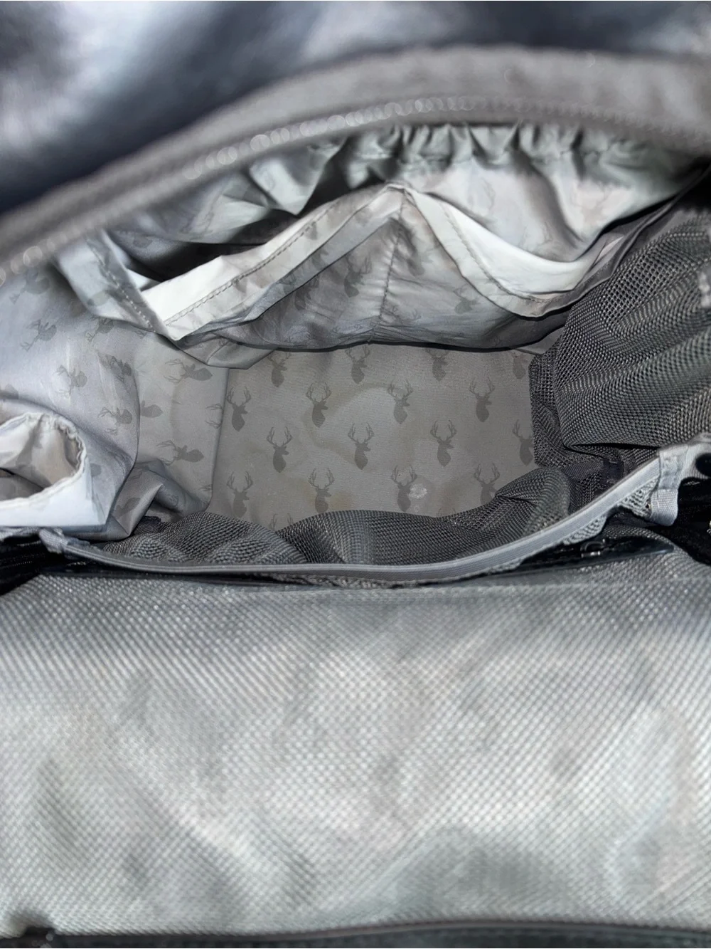 Itzy Ritzy Black Gray Camo Baby Bag Backpack